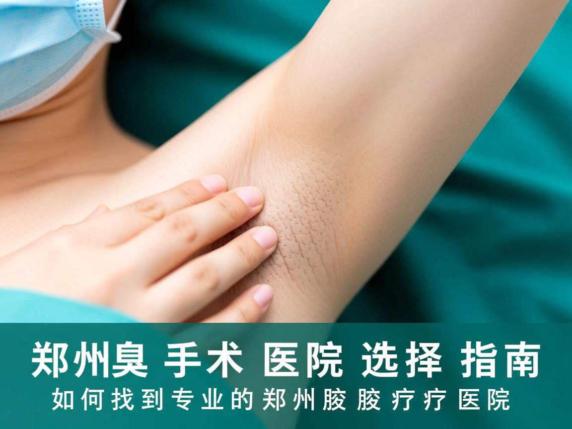 郑州腋臭手术医院选择指南，如何找到专业的郑州腋臭治疗医院