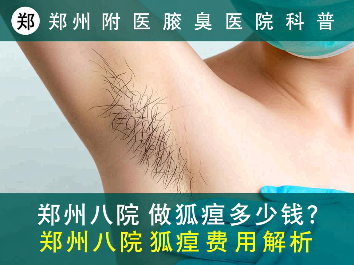 郑州附医腋臭医院科普，郑州八院做狐臭多少钱？郑州八院狐臭费用解析