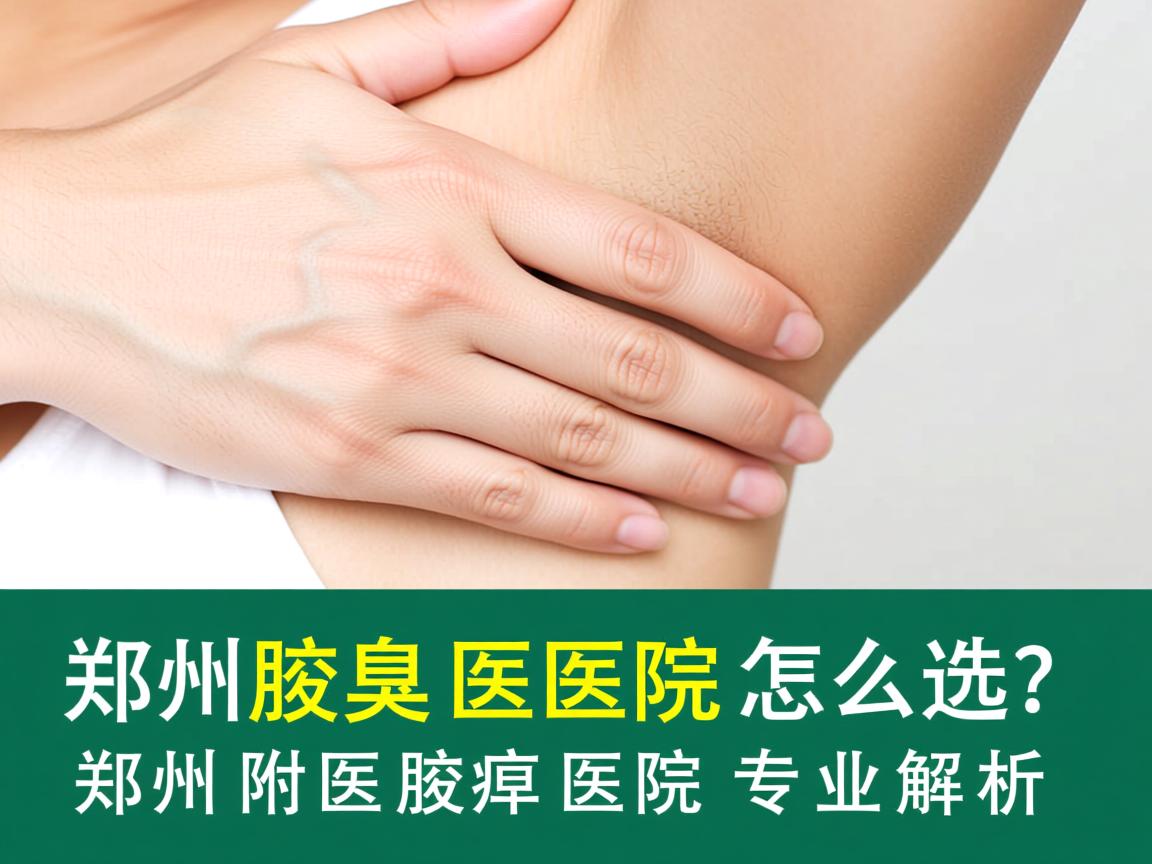 郑州腋臭医院怎么选？郑州附医腋臭医院专业解析