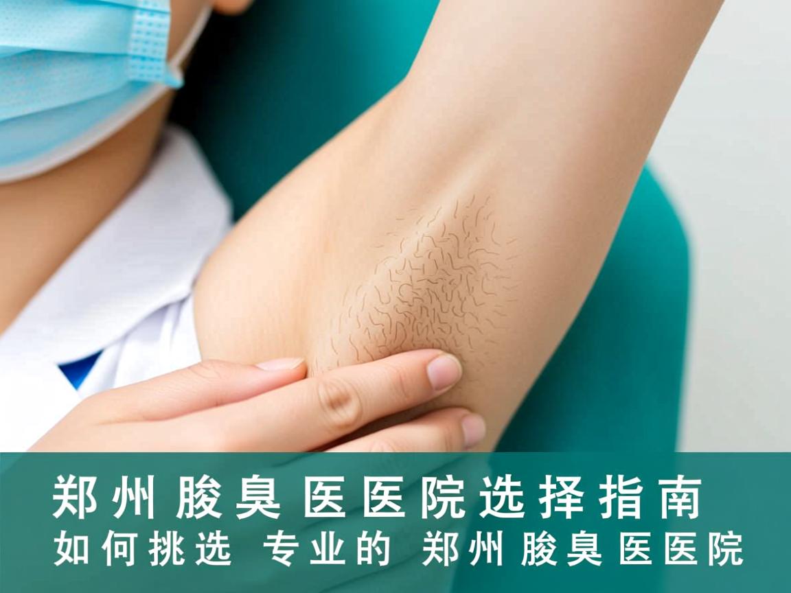 郑州腋臭医院选择指南，如何挑选专业的郑州腋臭医院