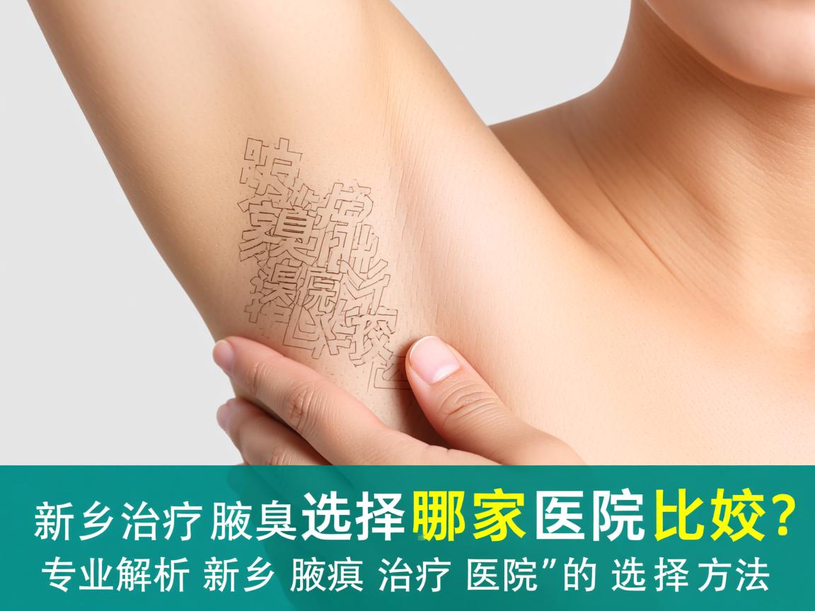 新乡治疗腋臭选择哪家医院比较好？专业解析新乡腋臭治疗医院的选择方法
