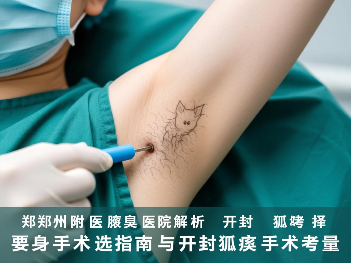 郑州附医腋臭医院解析，开封狐臭手术选择指南与开封狐臭手术考量