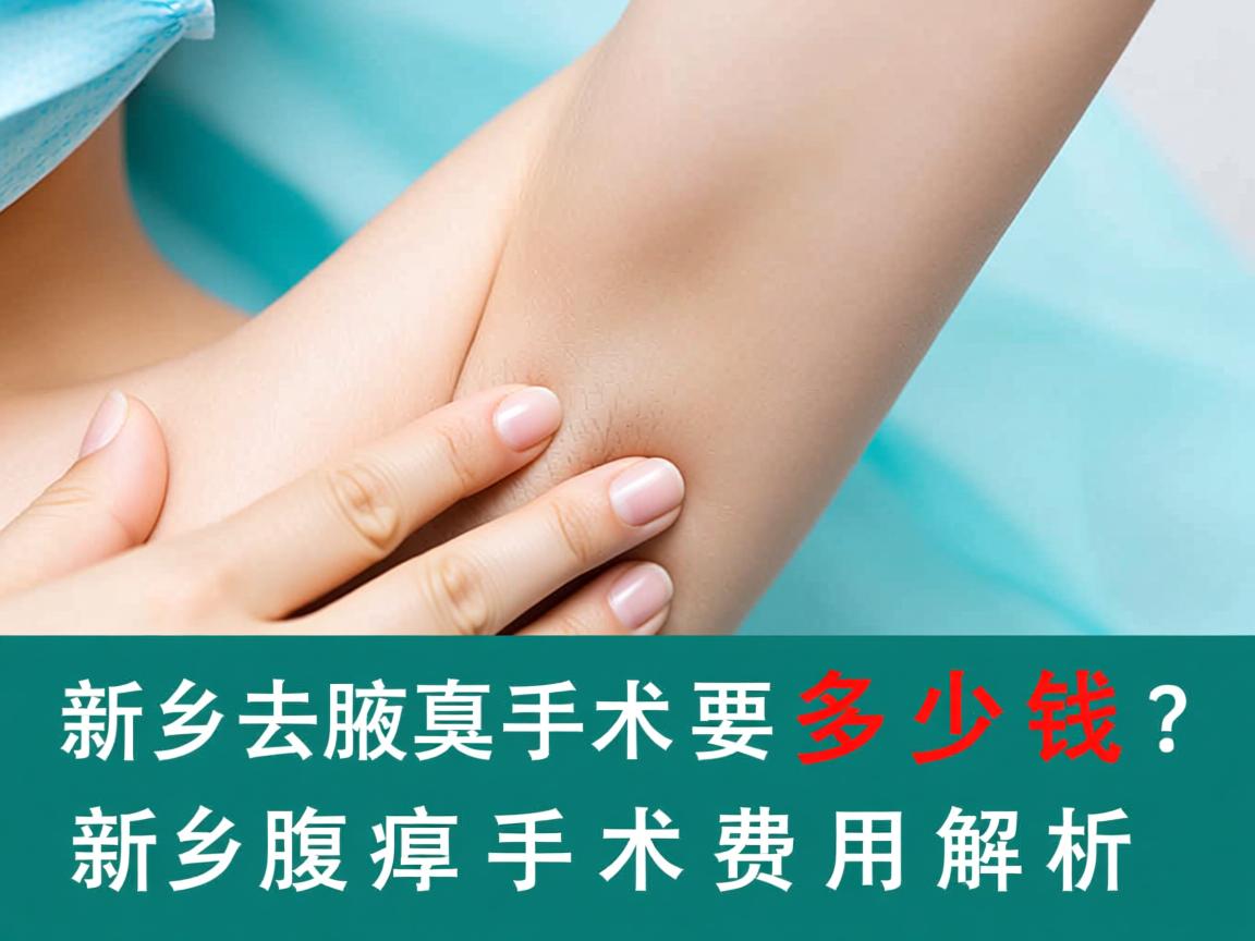 新乡去腋臭手术要多少钱？新乡腋臭手术费用解析