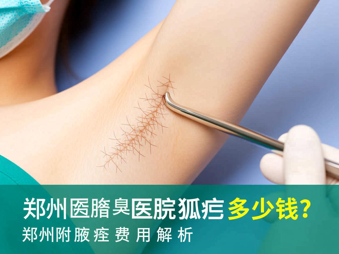 郑州附医腋臭医院治疗狐臭多少钱？郑州附医腋臭费用解析