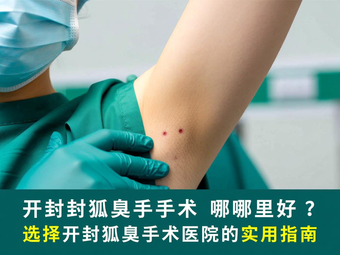 开封狐臭手术哪里好？选择开封狐臭手术医院的实用指南