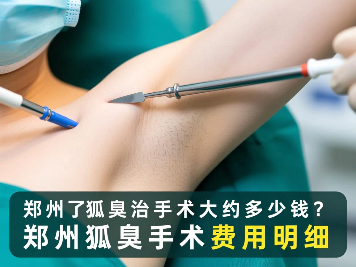 郑州狐臭治疗手术大约多少钱？了解郑州狐臭手术费用明细