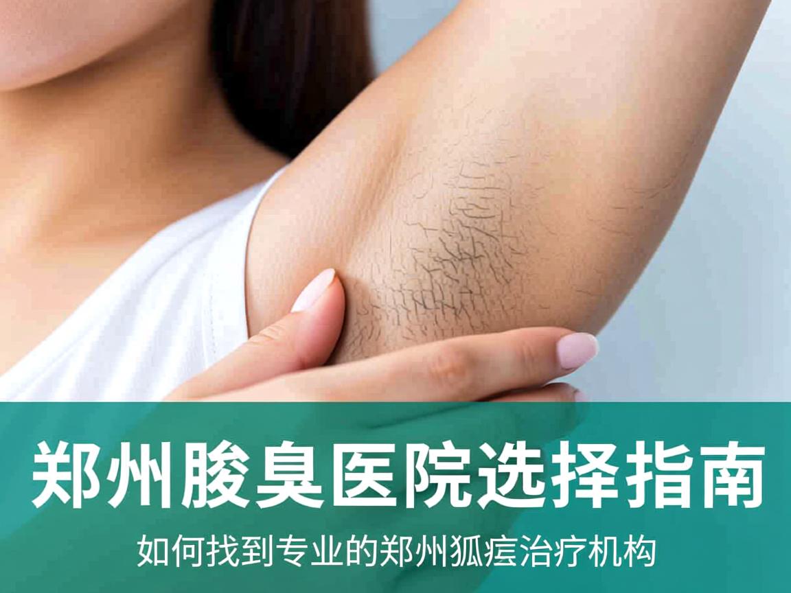 郑州腋臭医院选择指南，如何找到专业的郑州狐臭治疗机构