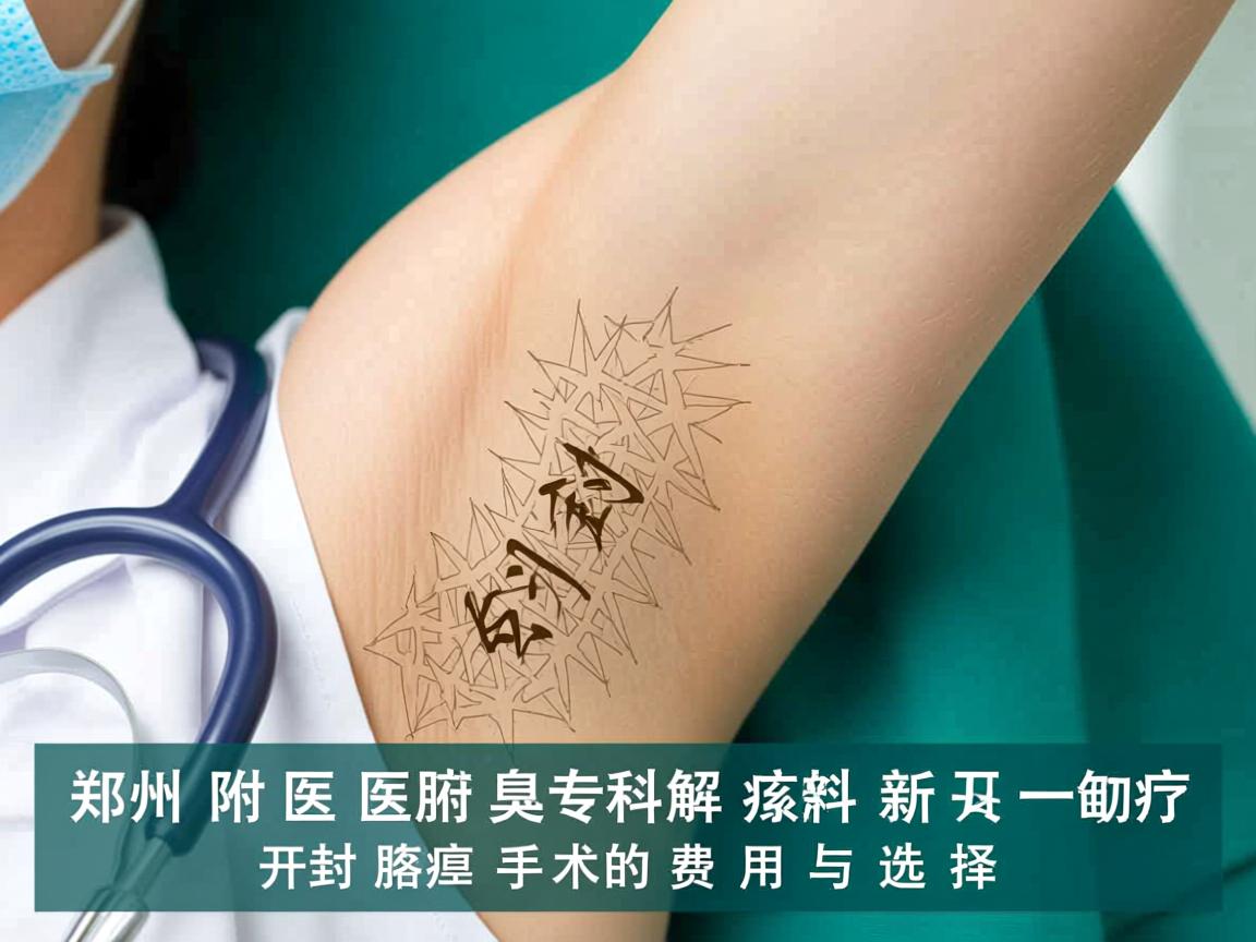 郑州附医腋臭专科解析，开封腋臭手术的费用与选择