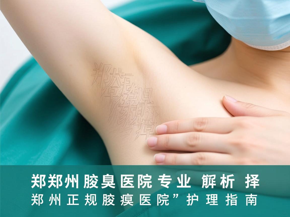 郑州腋臭医院专业解析，选择郑州正规腋臭医院的护理指南