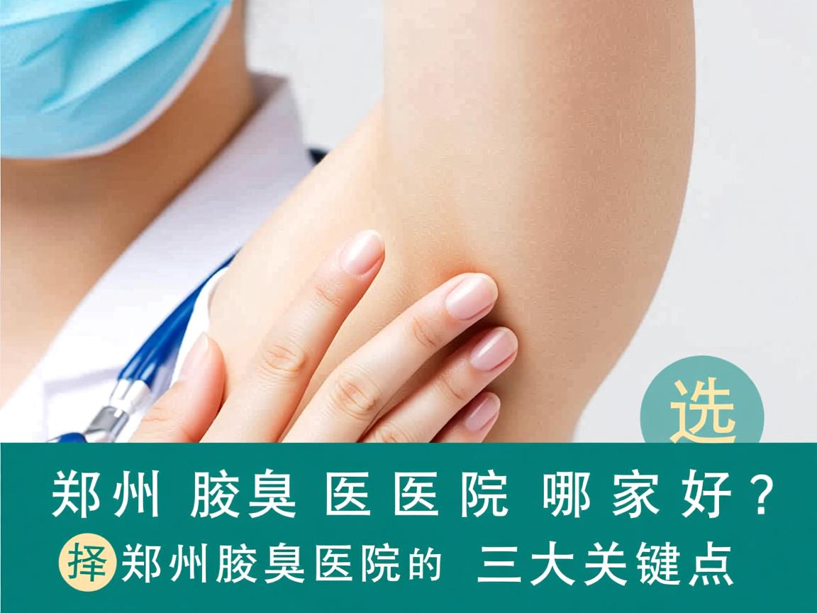郑州腋臭医院哪家好？选择郑州腋臭医院的三大关键点