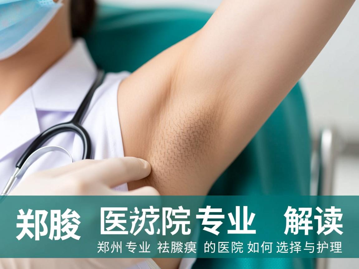 郑州腋臭医院专业解读，郑州专业祛腋臭的医院如何选择与护理