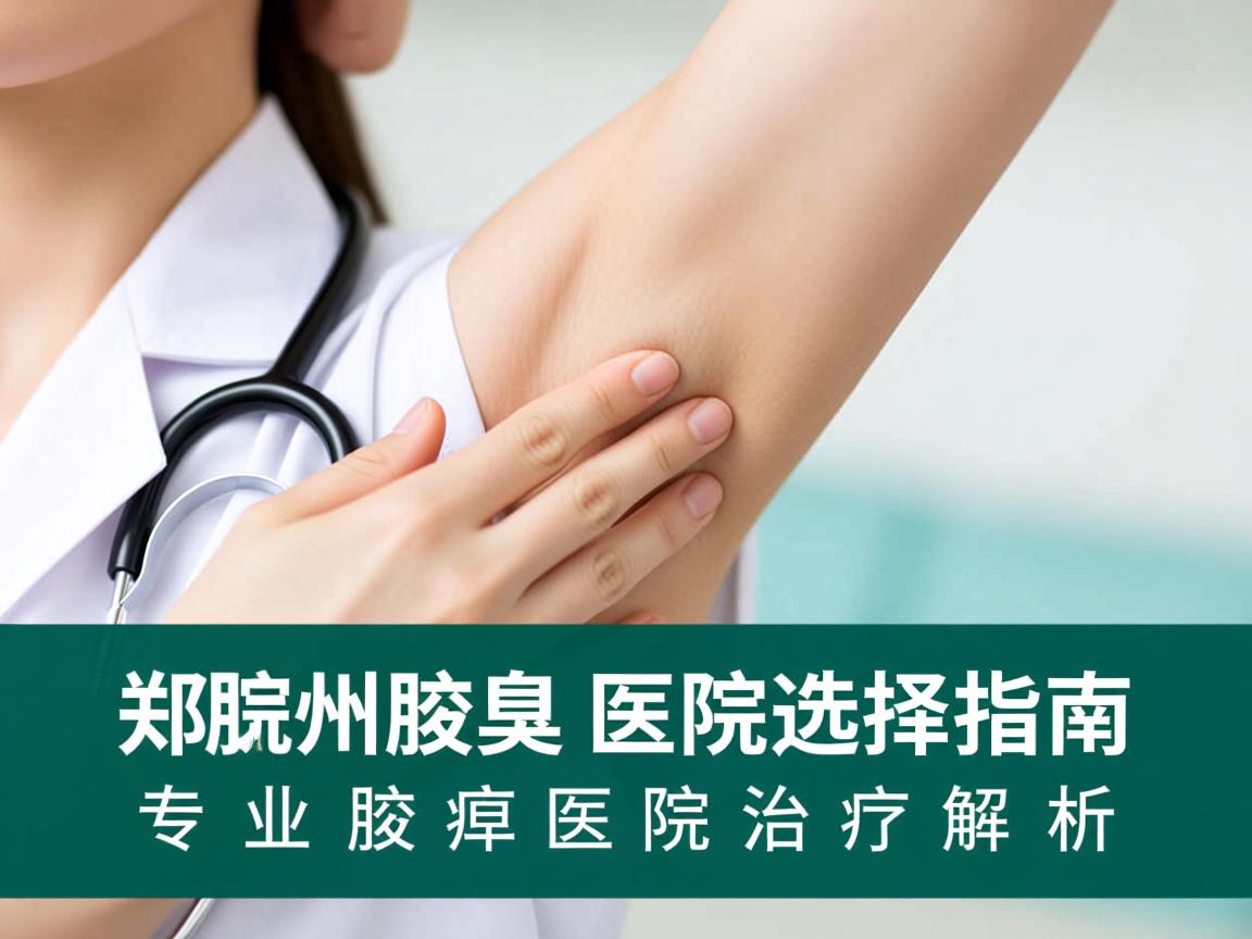 郑州腋臭医院选择指南，专业腋臭医院治疗解析