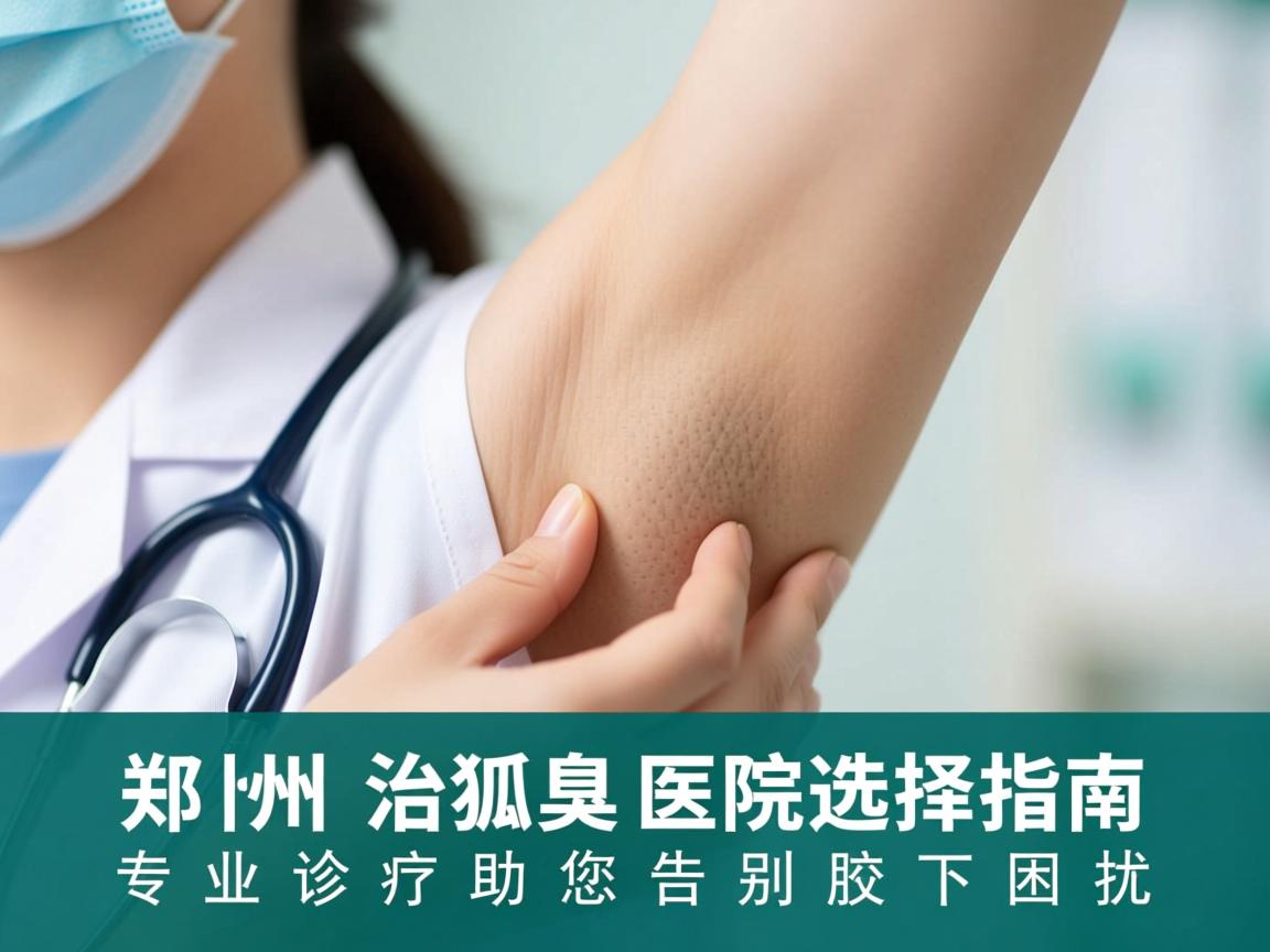 郑州治狐臭医院选择指南，专业诊疗助您告别腋下困扰