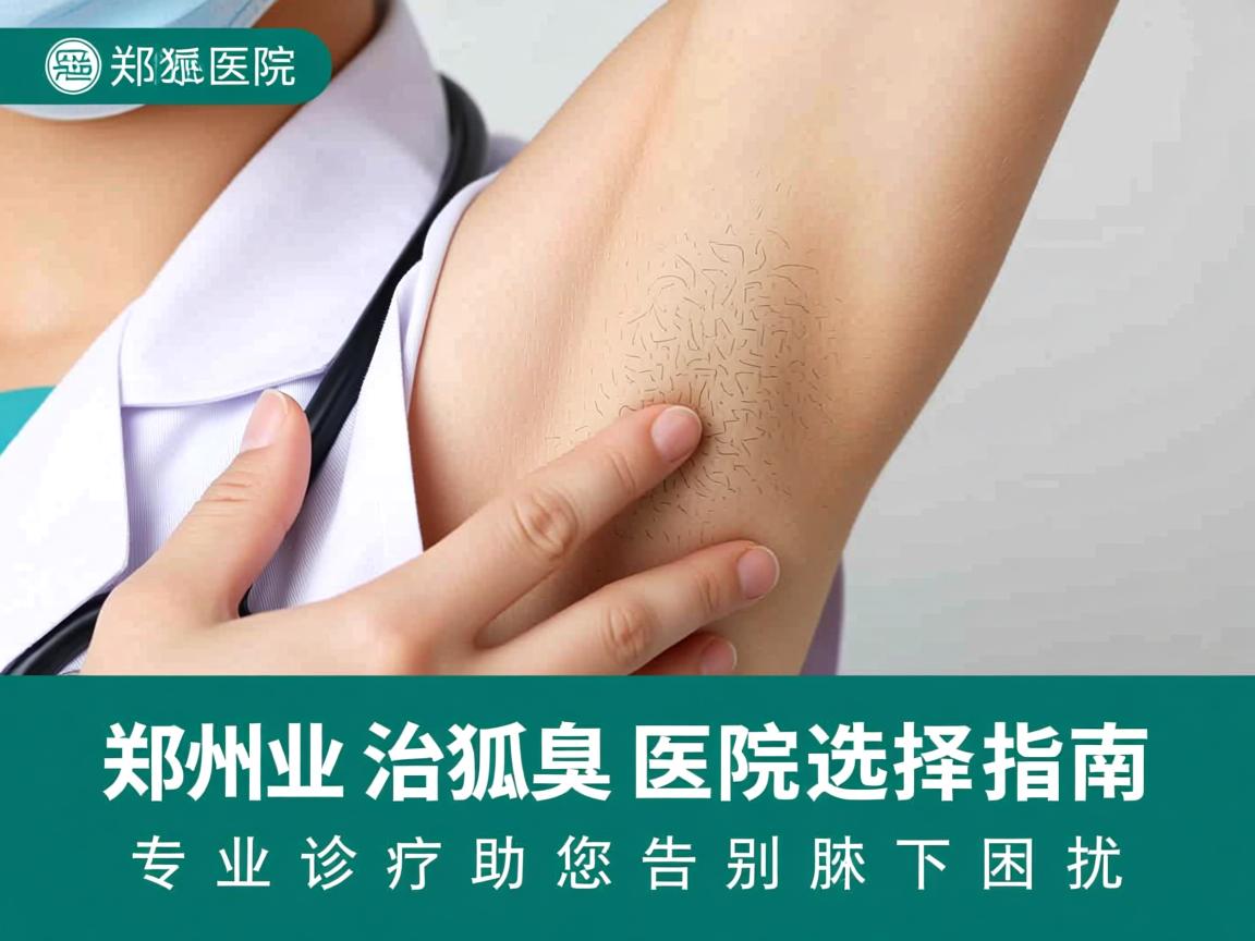 郑州治狐臭医院选择指南，专业诊疗助您告别腋下困扰