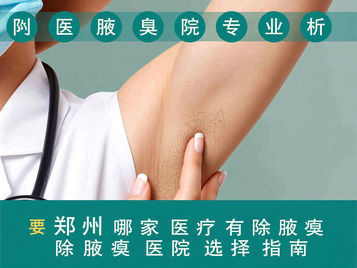 郑州附医腋臭医院专业解析，郑州哪家医院有除腋臭，除腋臭医院选择指南