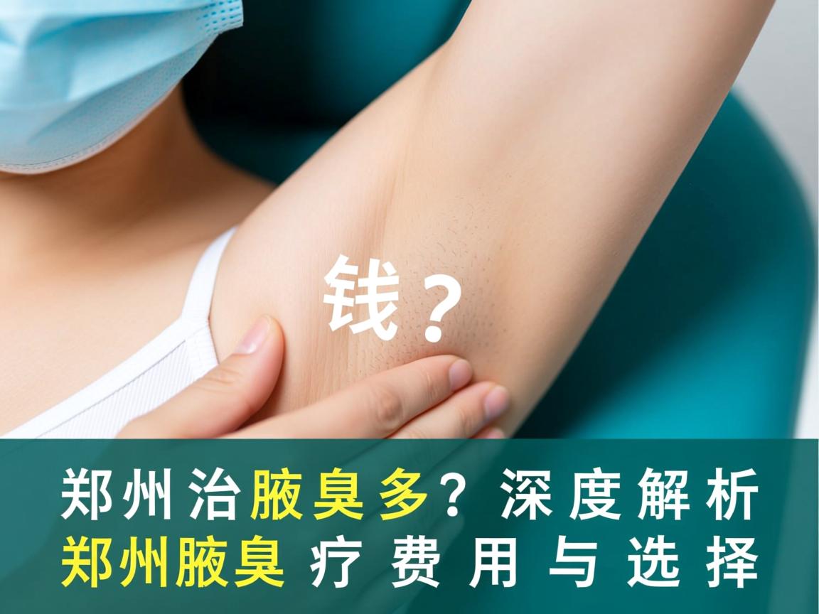 郑州治腋臭多钱？深度解析郑州腋臭治疗费用与选择