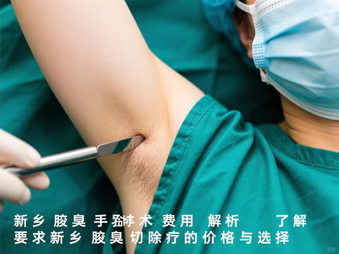 新乡腋臭手术费用解析，了解新乡腋臭切除的价格与选择