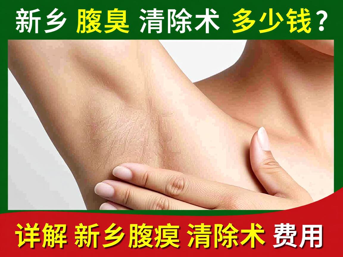 新乡腋臭清除术多少钱？详解新乡腋臭清除术费用