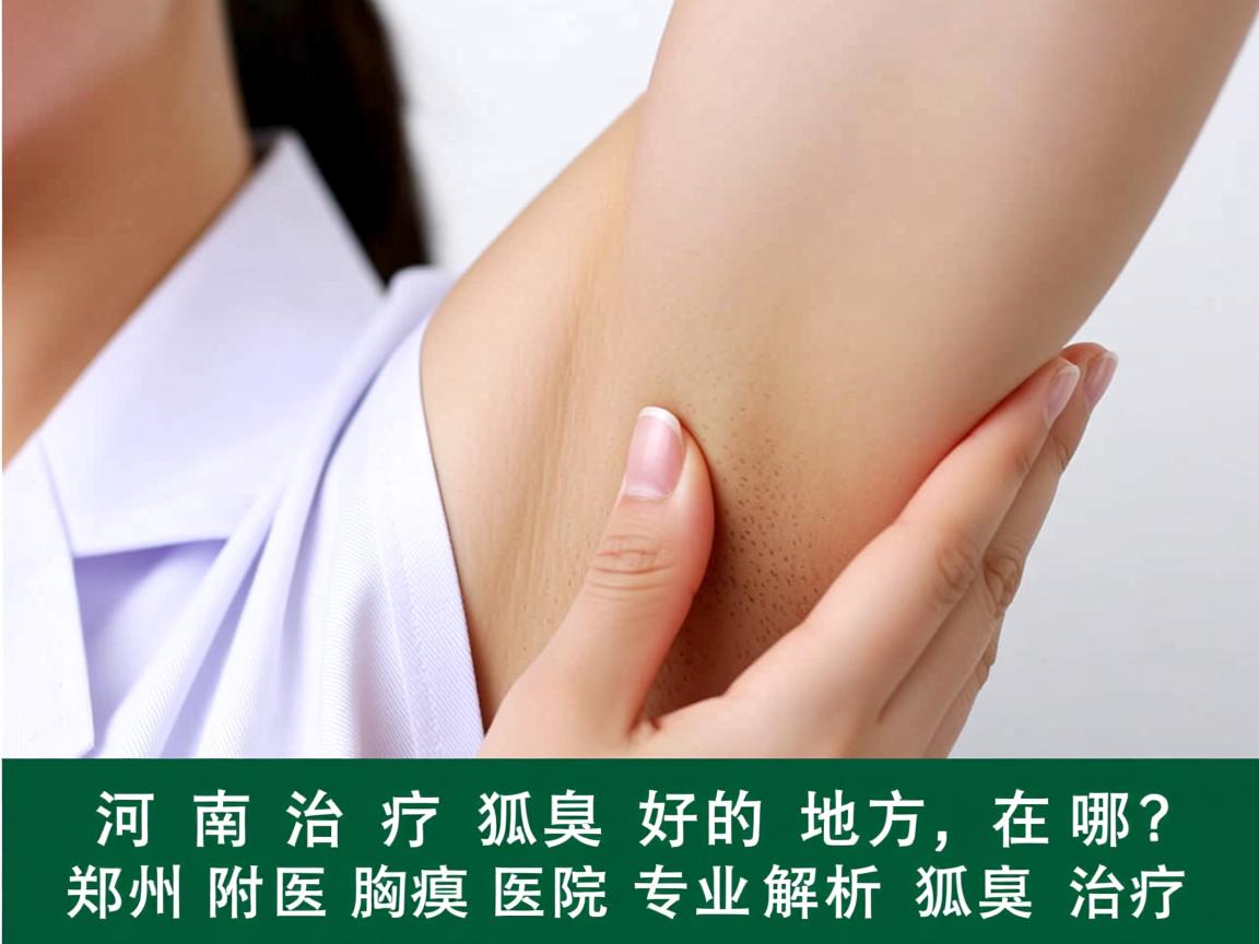 河南治疗狐臭好的地方在哪？郑州附医腋臭医院专业解析狐臭治疗