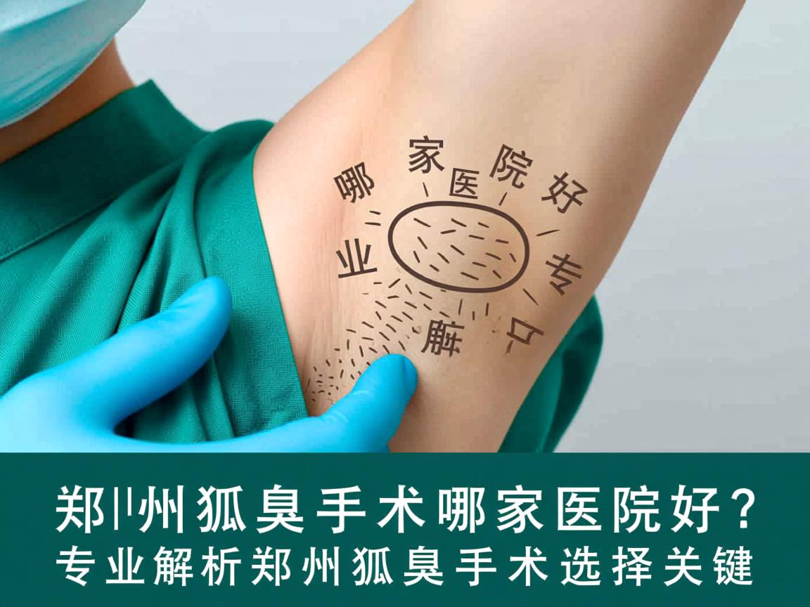 郑州狐臭手术哪家医院好？专业解析郑州狐臭手术选择关键