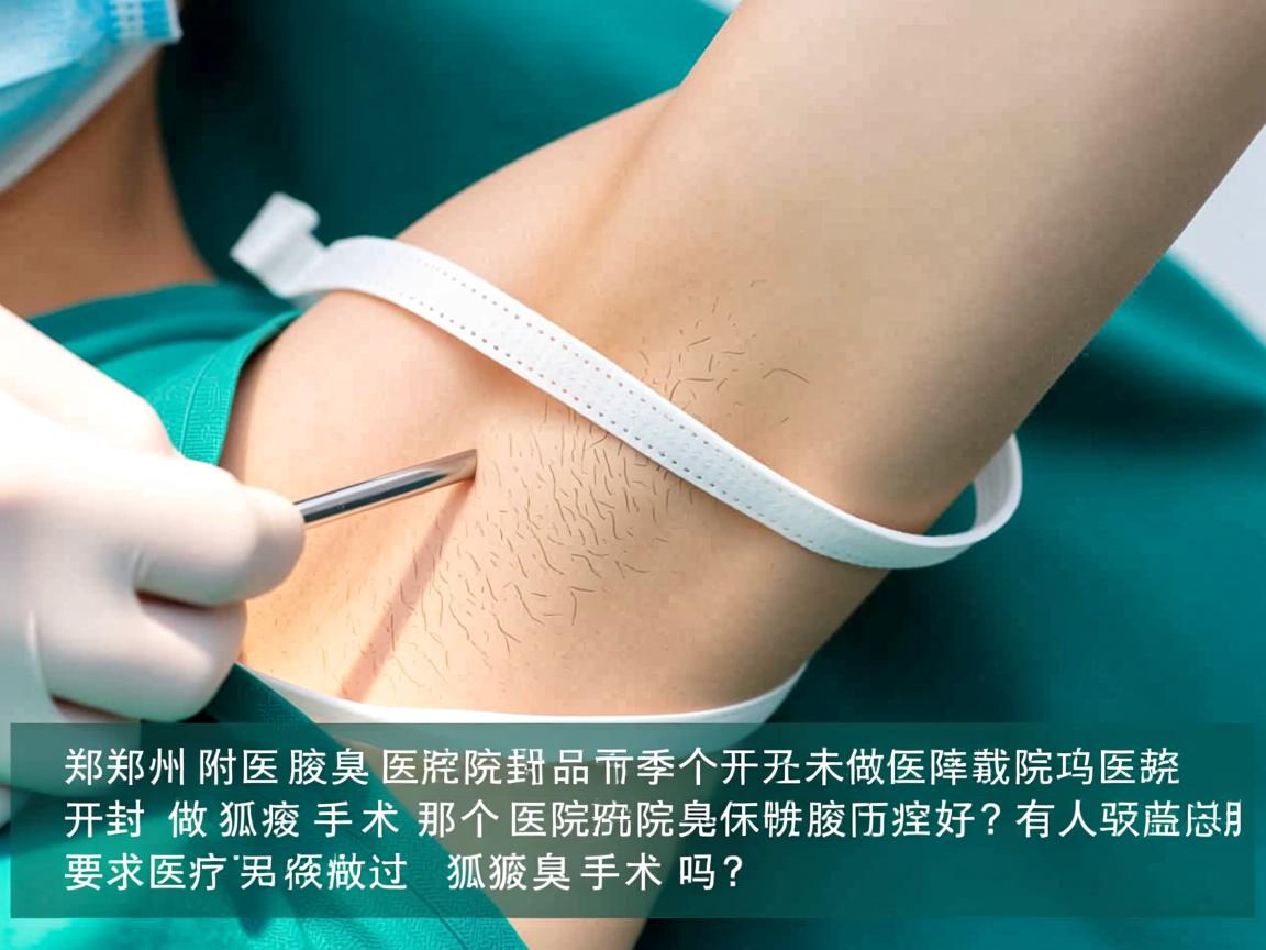 郑州附医腋臭医院，开封做狐臭手术那个医院好？有人做过狐臭手术吗？