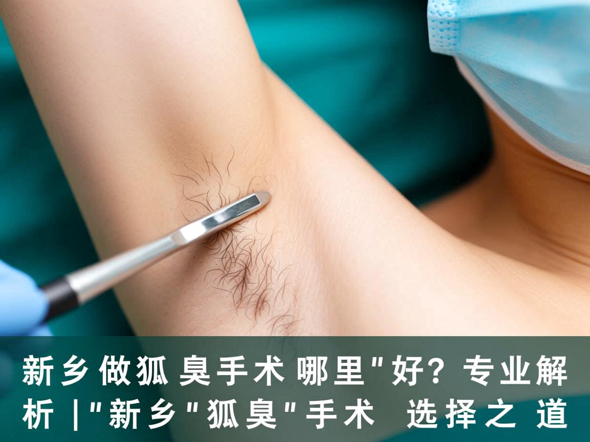新乡做狐臭手术哪里好？专业解析新乡狐臭手术的选择之道