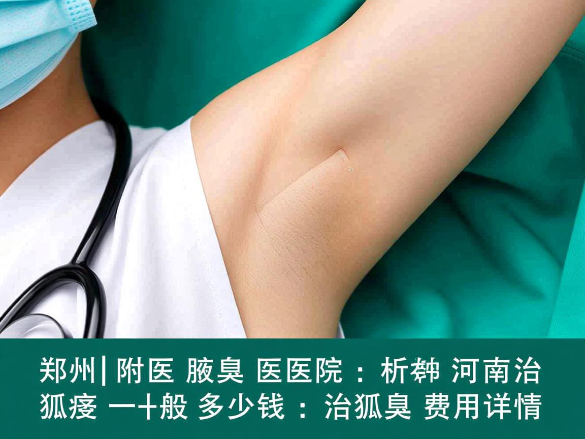 郑州附医腋臭医院解析，河南治狐臭一般多少钱，治狐臭费用详情