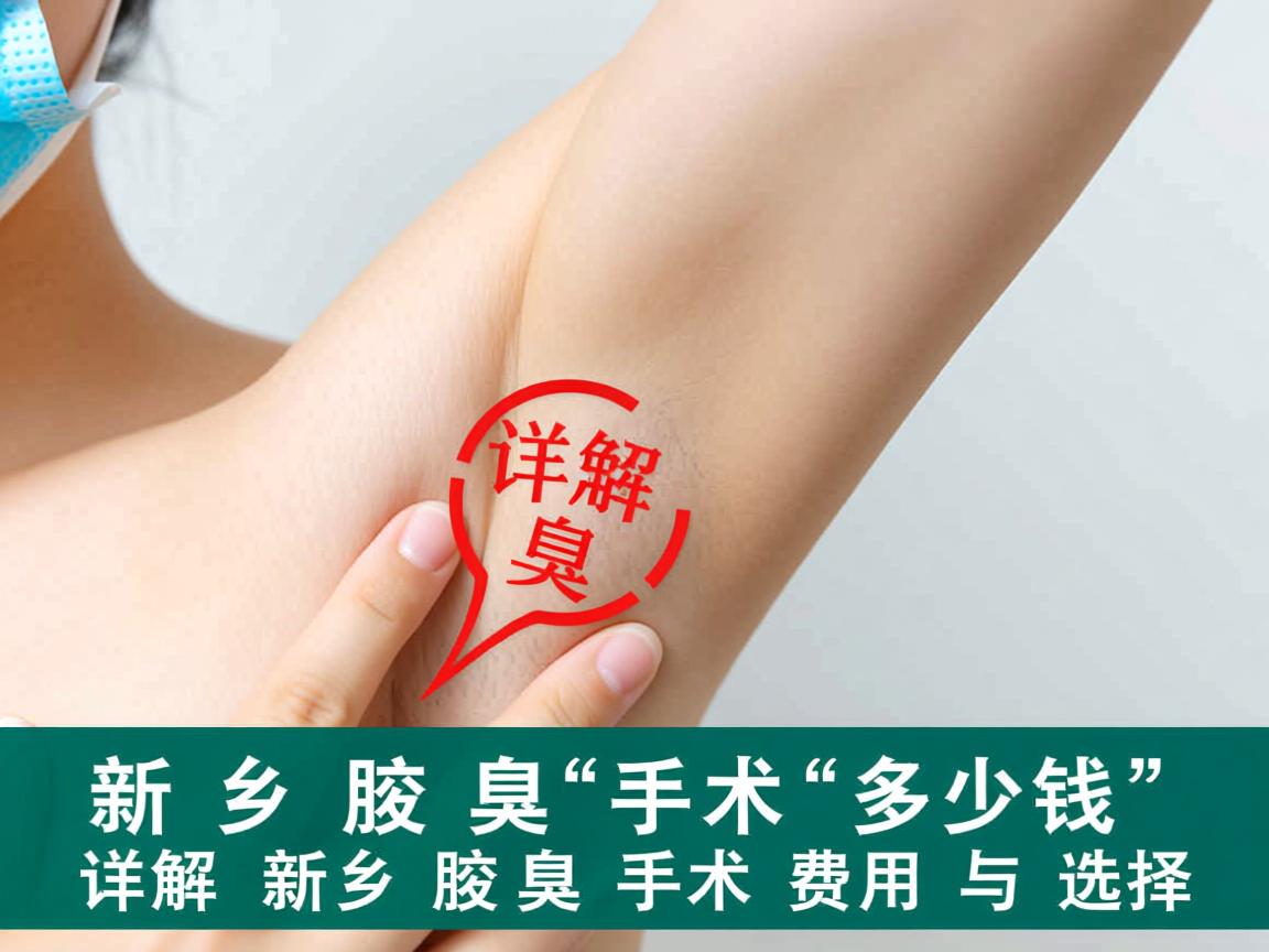新乡腋臭手术多少钱，详解新乡腋臭手术费用与选择