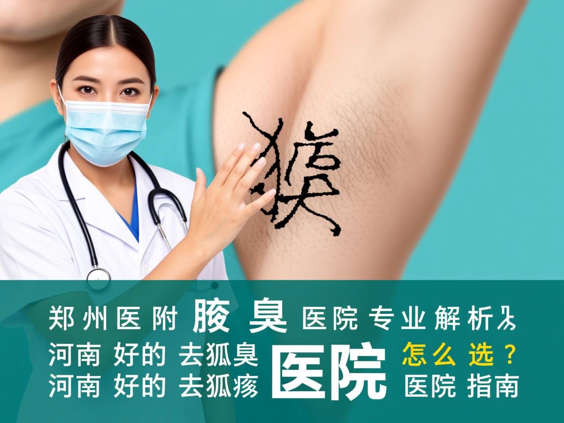 郑州附医腋臭医院专业解析，河南好的去狐臭医院怎么选？河南好的去狐臭医院指南