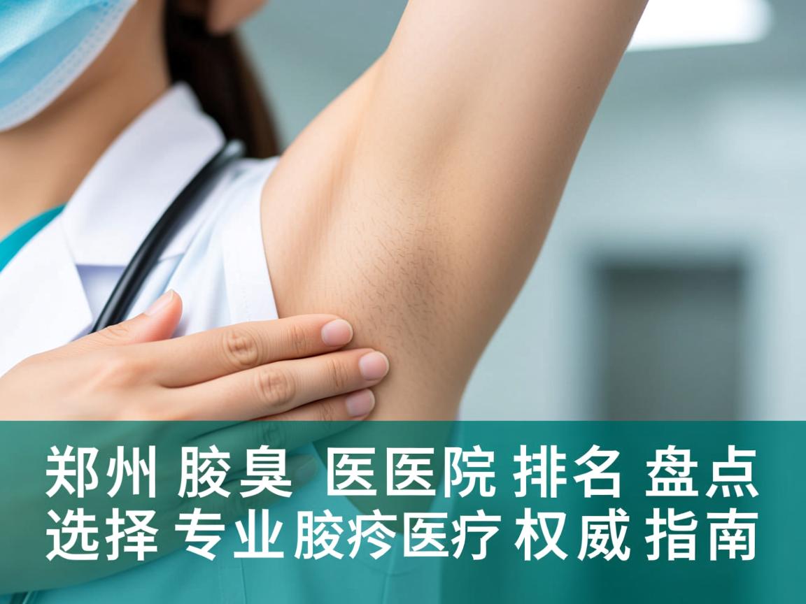 郑州腋臭医院排名盘点，选择专业腋臭医院的权威指南
