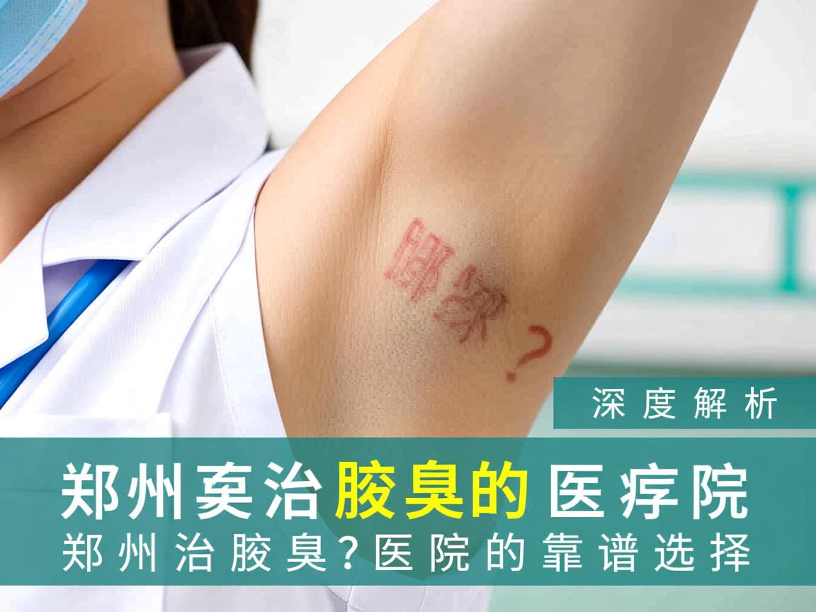 郑州治腋臭的医院哪家好？深度解析郑州治腋臭医院的靠谱选择