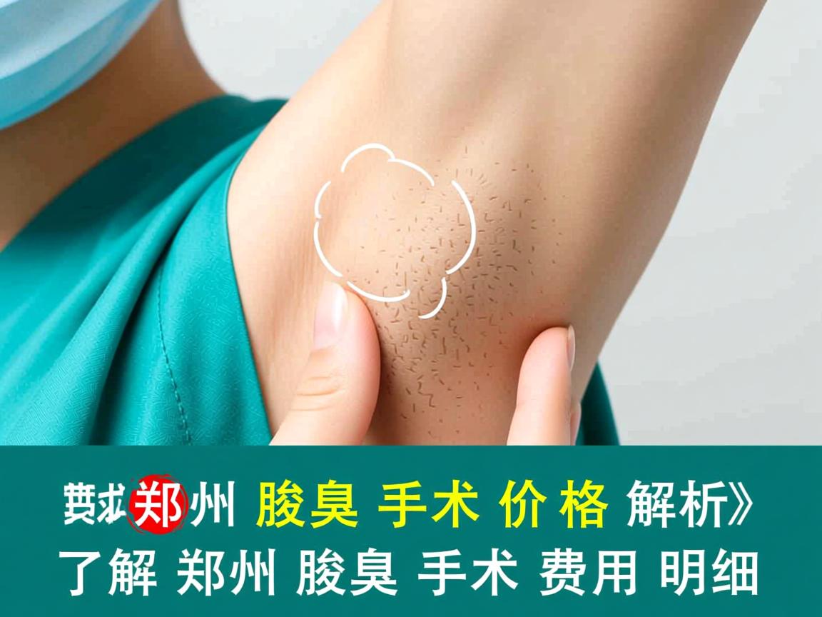 郑州腋臭手术价格解析，了解郑州腋臭手术费用明细