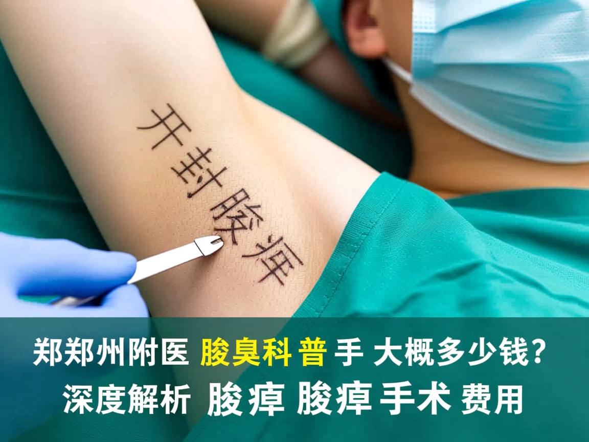 郑州附医腋臭科普,开封做腋臭手术大概多少钱?深度解析腋臭手术费用 郑州附医腋臭科普,开封做腋臭手术大概多少钱?深度解析腋臭手术费用