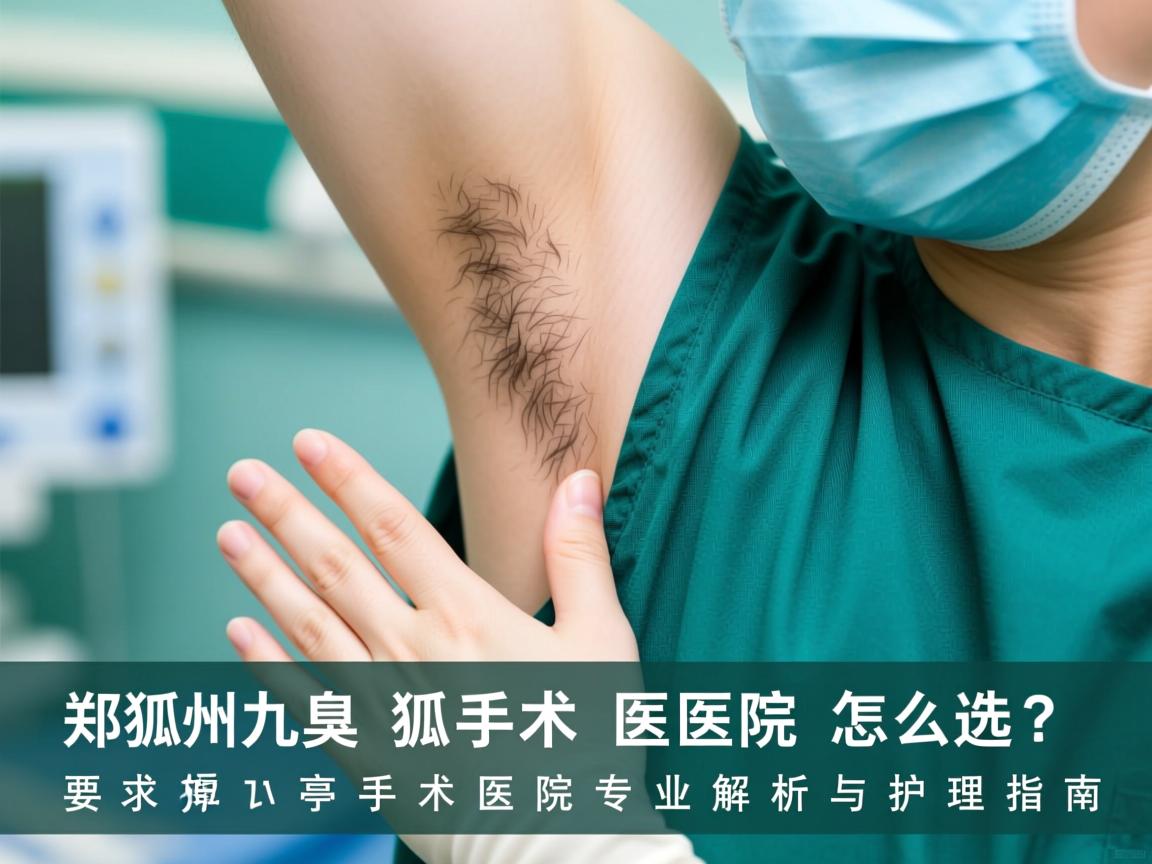 狐臭手术医院怎么选？郑州九亭狐臭手术医院专业解析与护理指南
