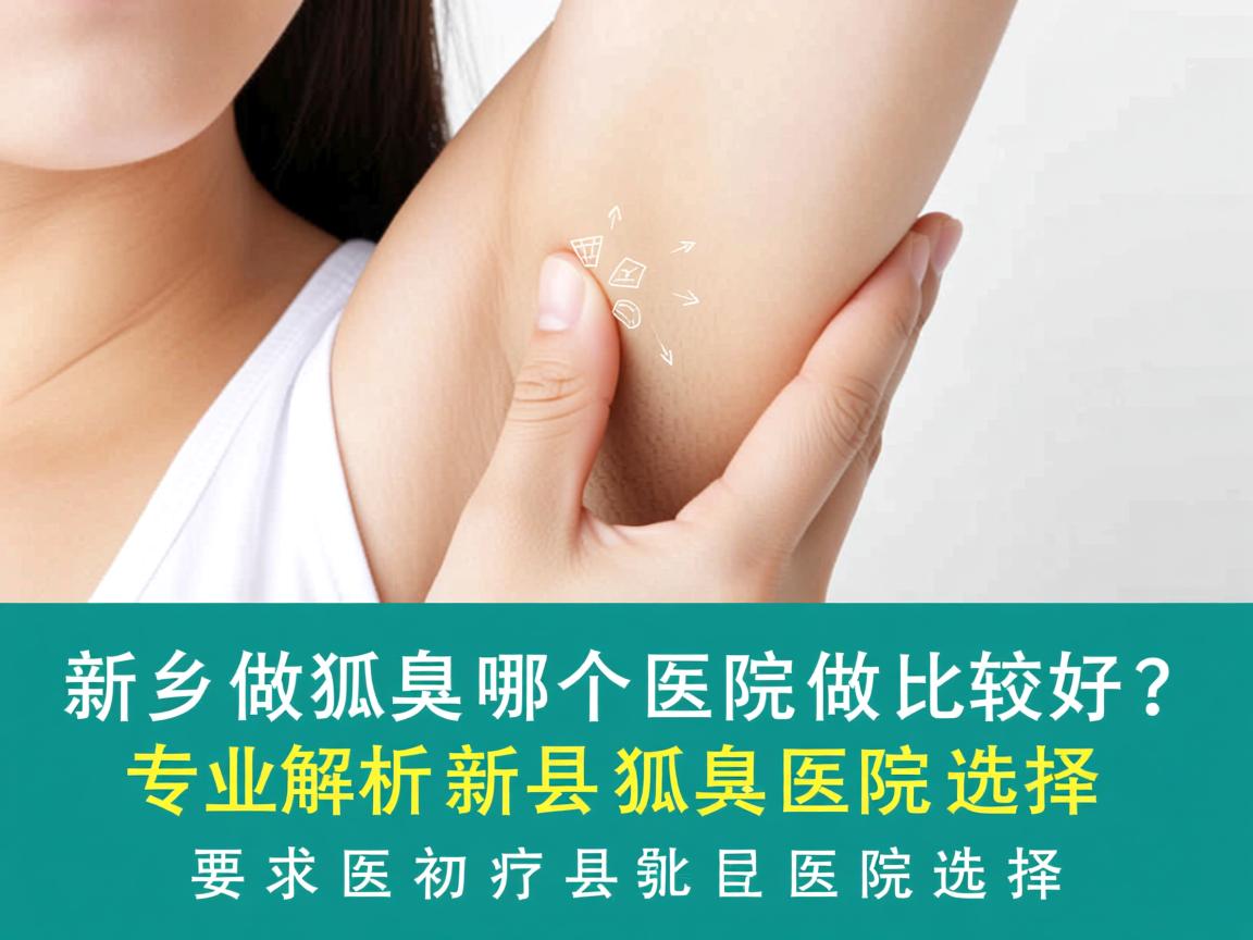 新乡做狐臭哪个医院做比较好？专业解析新乡狐臭医院选择