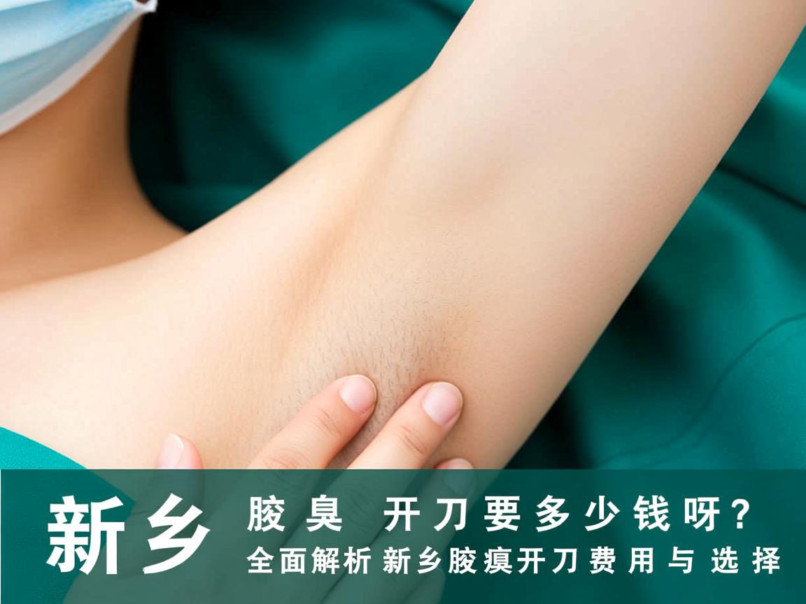 新乡腋臭开刀要多少钱呀？全面解析新乡腋臭开刀费用与选择