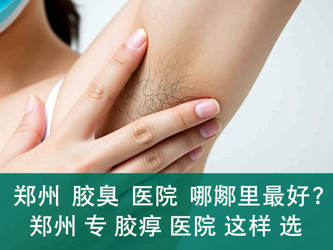 郑州腋臭医院哪里最好？郑州专业腋臭医院这样选