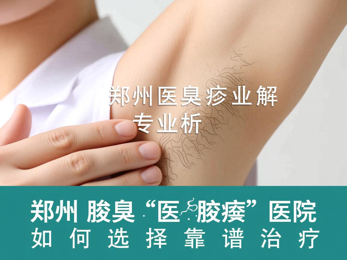 郑州腋臭医院专业解析，郑州腋臭医院如何选择靠谱治疗