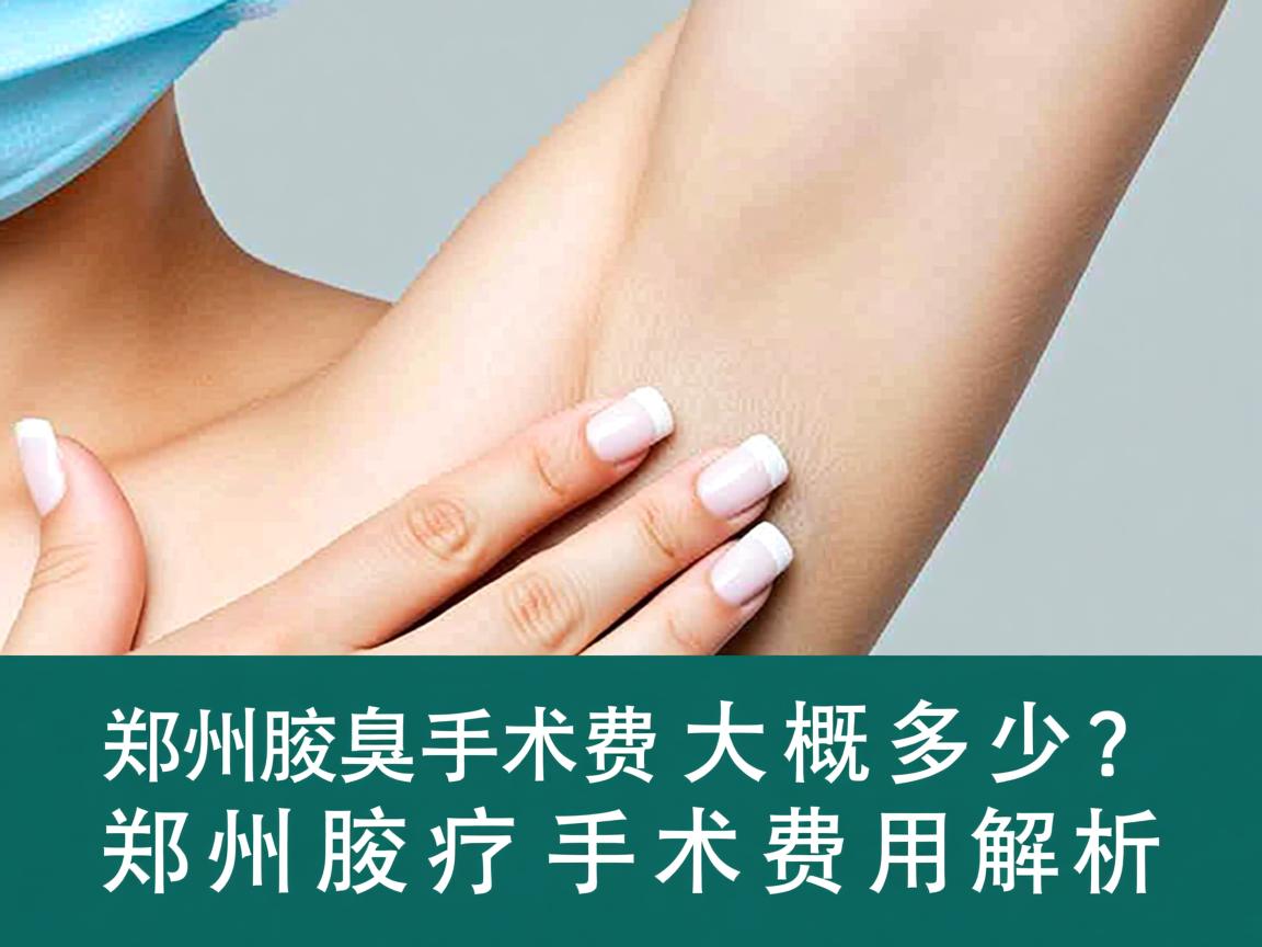 郑州腋臭手术费大概多少？郑州腋臭手术费用解析