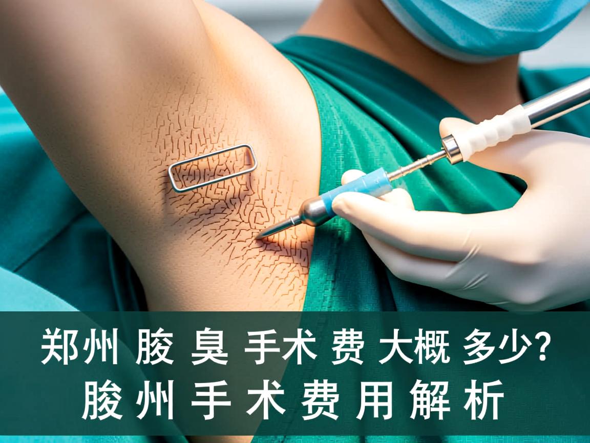 郑州腋臭手术费大概多少？郑州腋臭手术费用解析