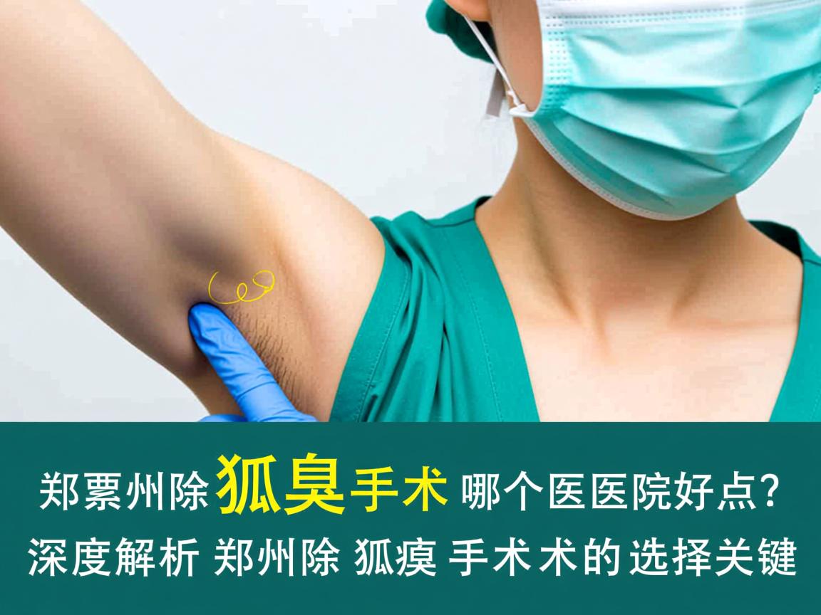 郑州除狐臭手术哪个医院好点？深度解析郑州除狐臭手术的选择关键