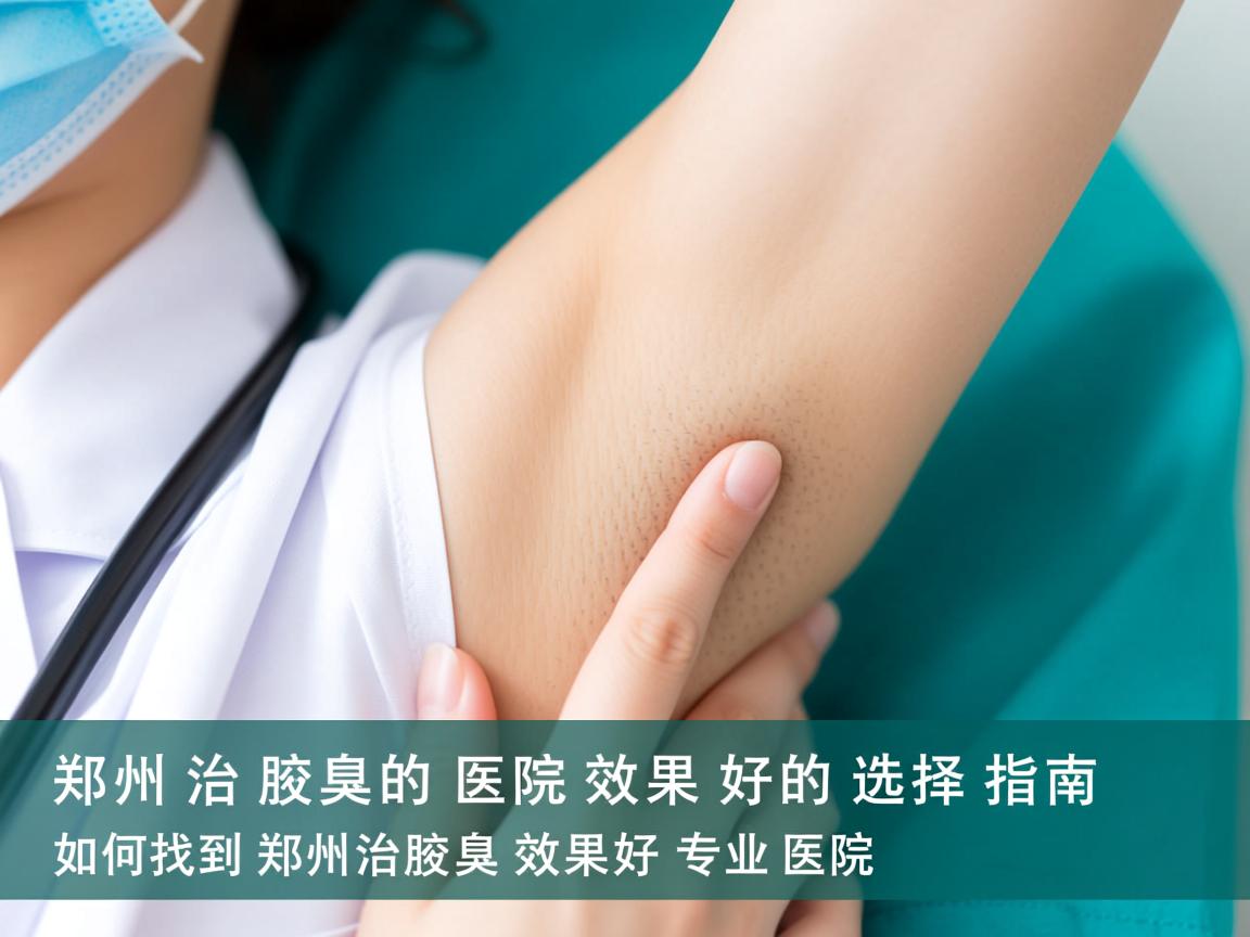 郑州治腋臭的医院效果好的选择指南，如何找到郑州治腋臭效果好的专业医院