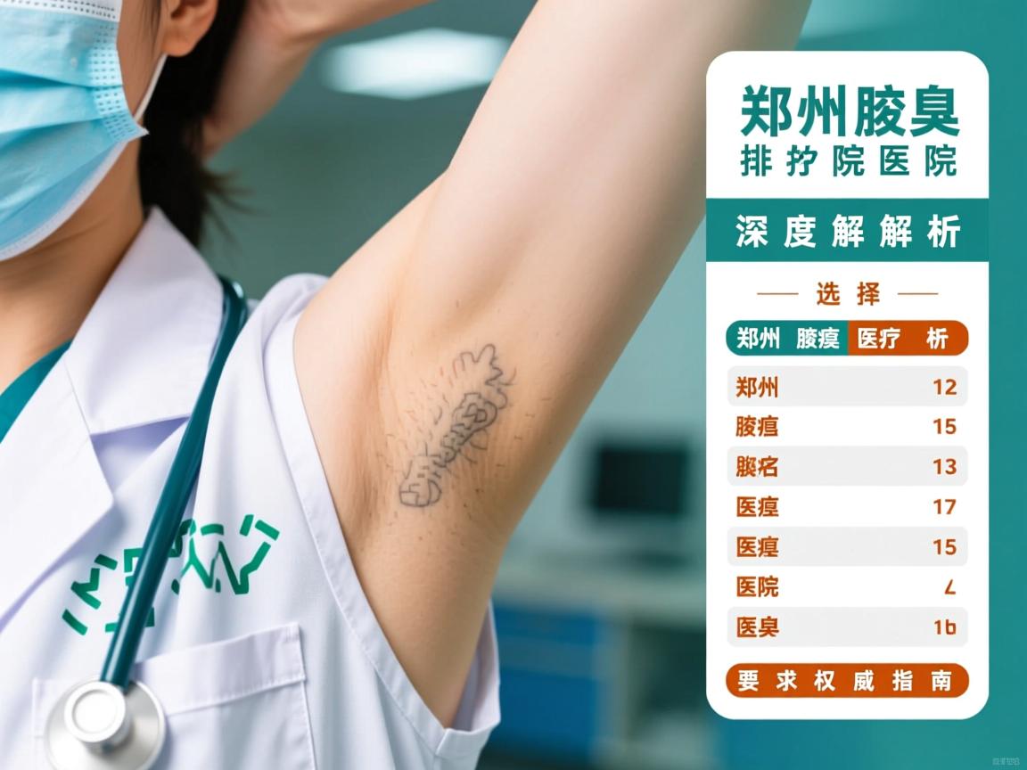 郑州腋臭医院排名榜深度解析，选择郑州腋臭医院的权威指南