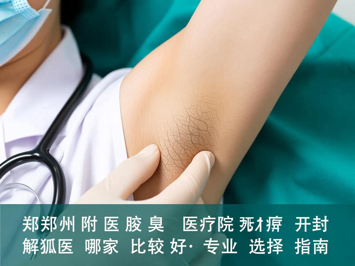 郑州附医腋臭医院解析，开封狐臭哪家比较好，专业选择指南