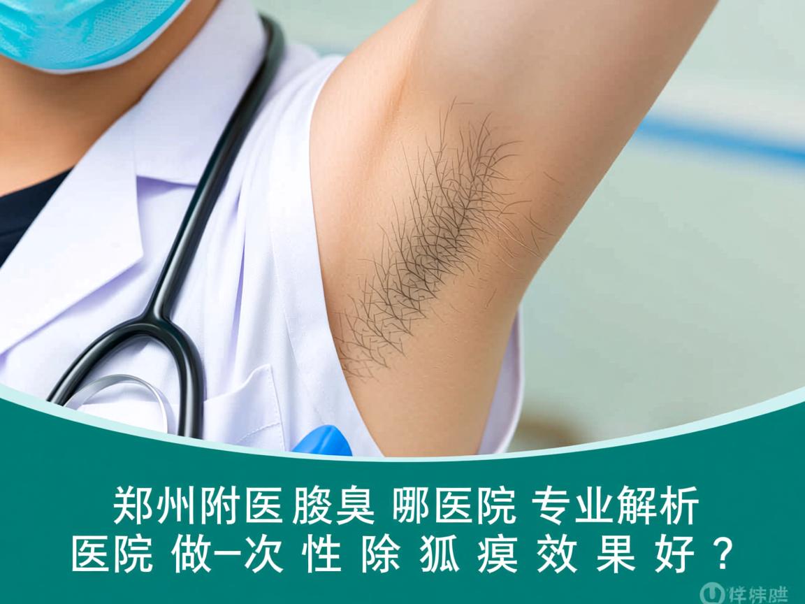 郑州附医腋臭医院专业解析，郑州哪家医院做一次性除狐臭效果好？