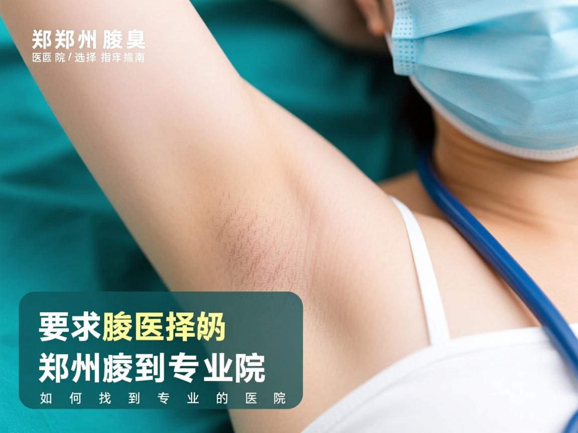 郑州腋臭医院选择指南，如何找到专业的郑州腋臭医院