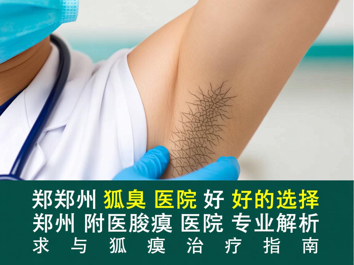 郑州狐臭医院好的选择，郑州附医腋臭医院专业解析与狐臭治疗指南