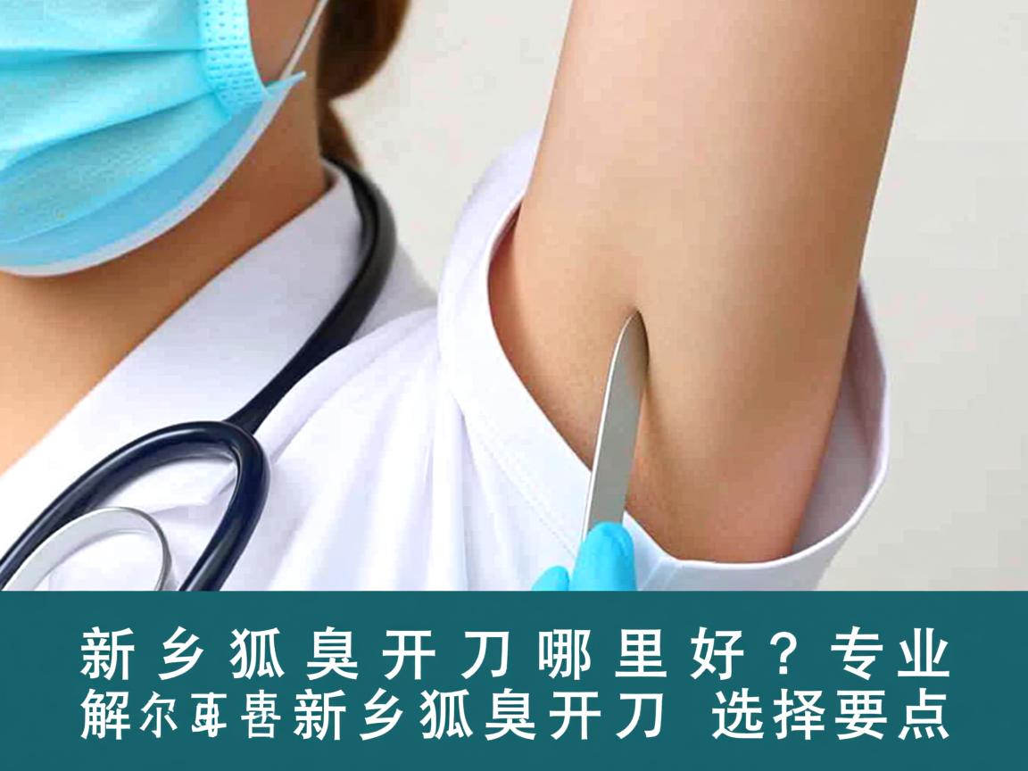 新乡狐臭开刀哪里好？专业解读新乡狐臭开刀选择要点