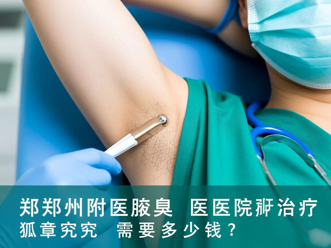 郑州附医腋臭医院解析，郑州附医治疗狐臭究竟需要多少钱？