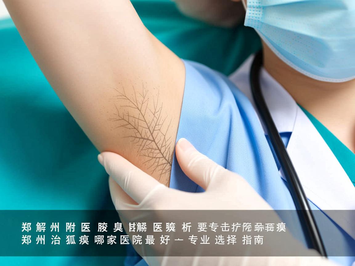 郑州附医腋臭医院解析，郑州治狐臭哪家医院最好，专业选择指南